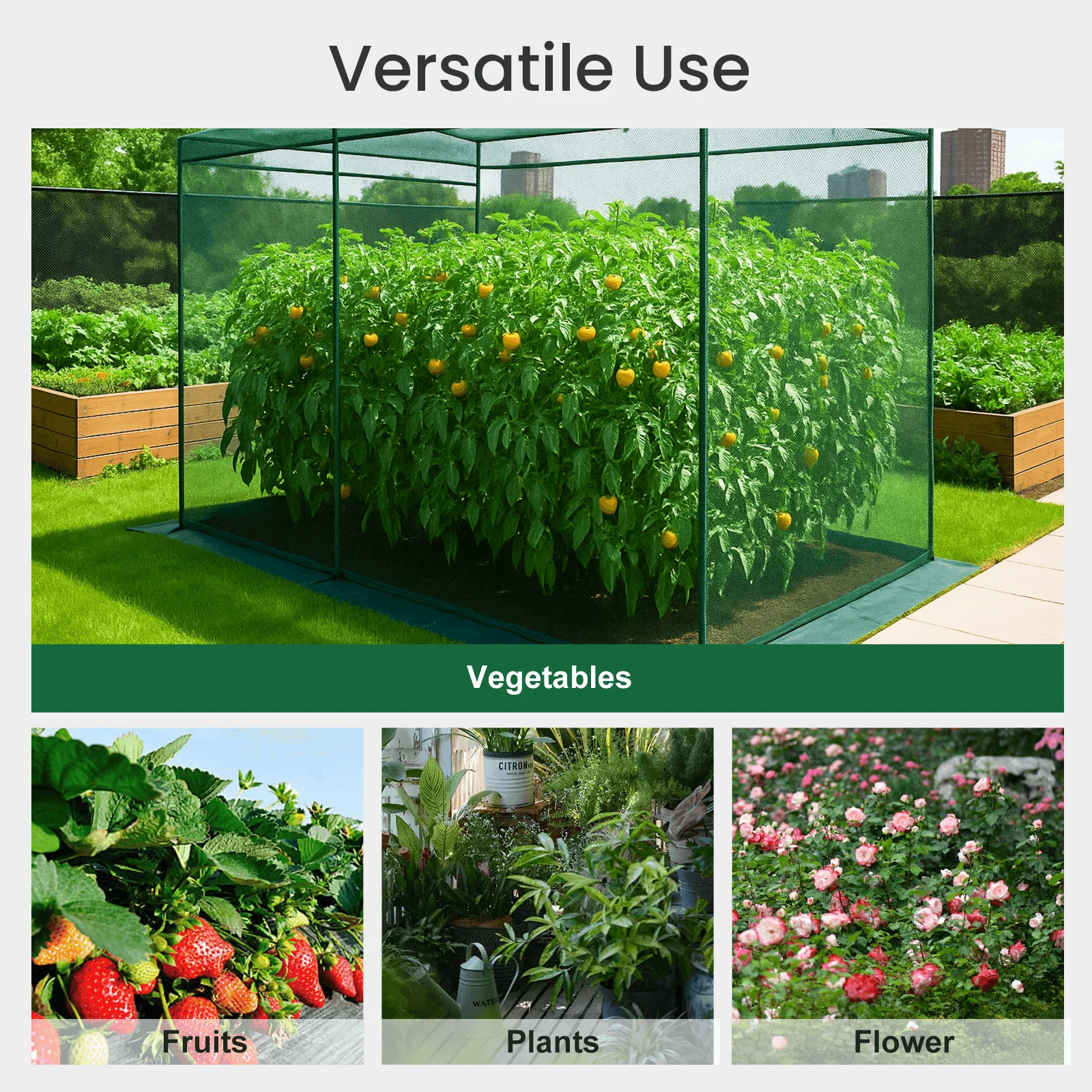 GROWNEER Crop Cage 4′ X 8′