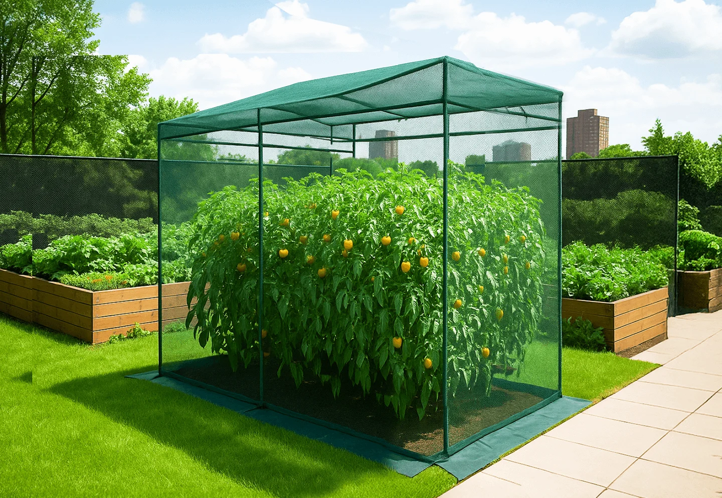 GROWNEER Crop Cage 4′ X 8′