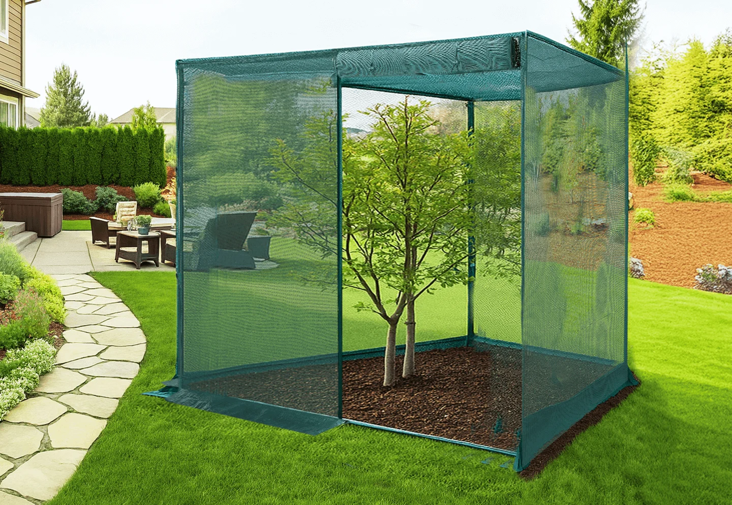 GROWNEER Crop Cage 4′ X 8′
