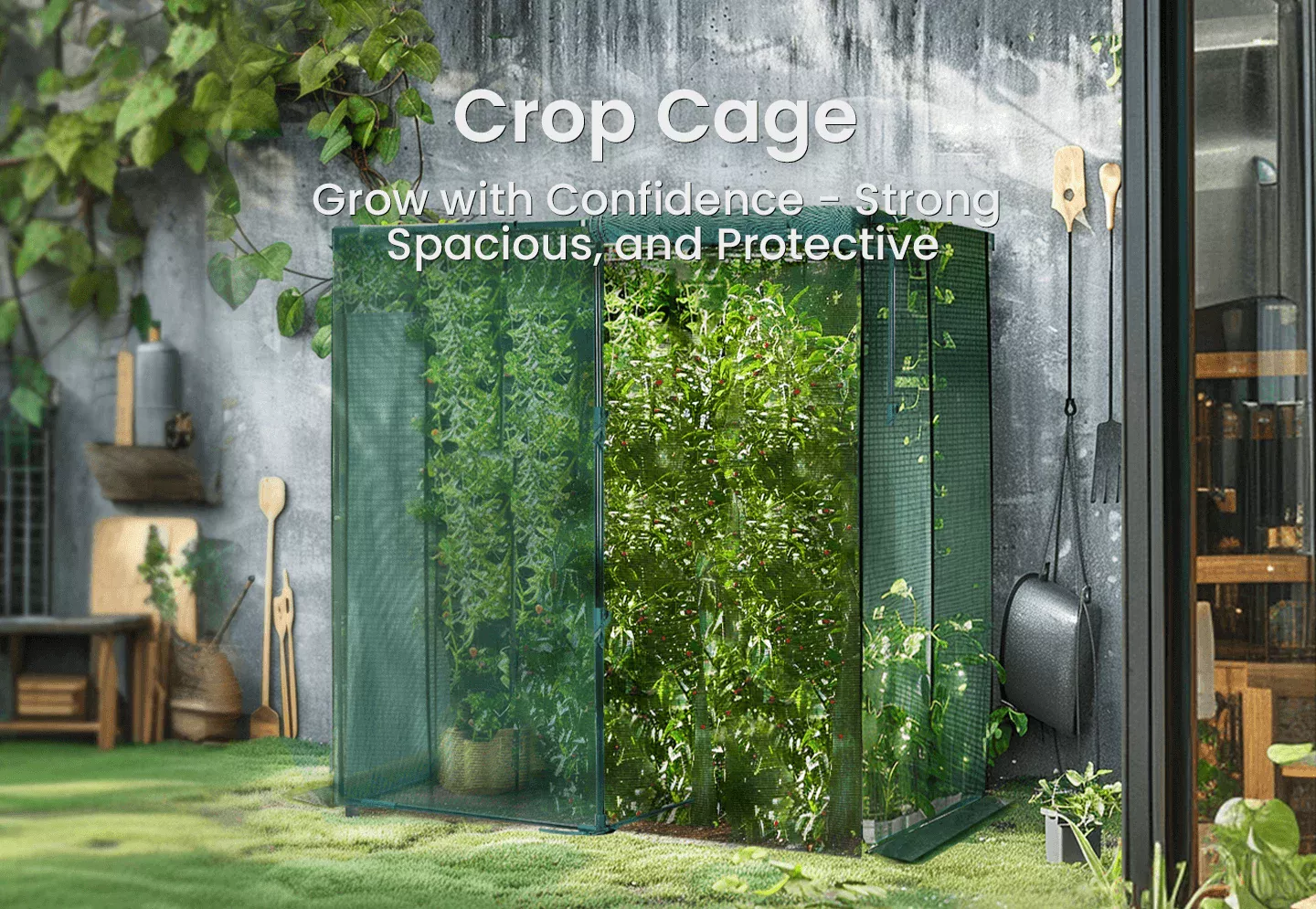GROWNEER Crop Cage 6.5' x 10'