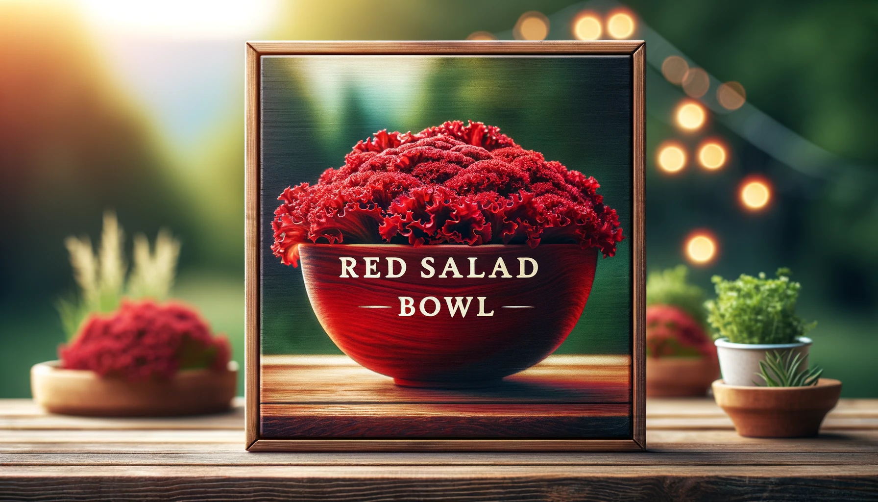 Red Salad Bowl