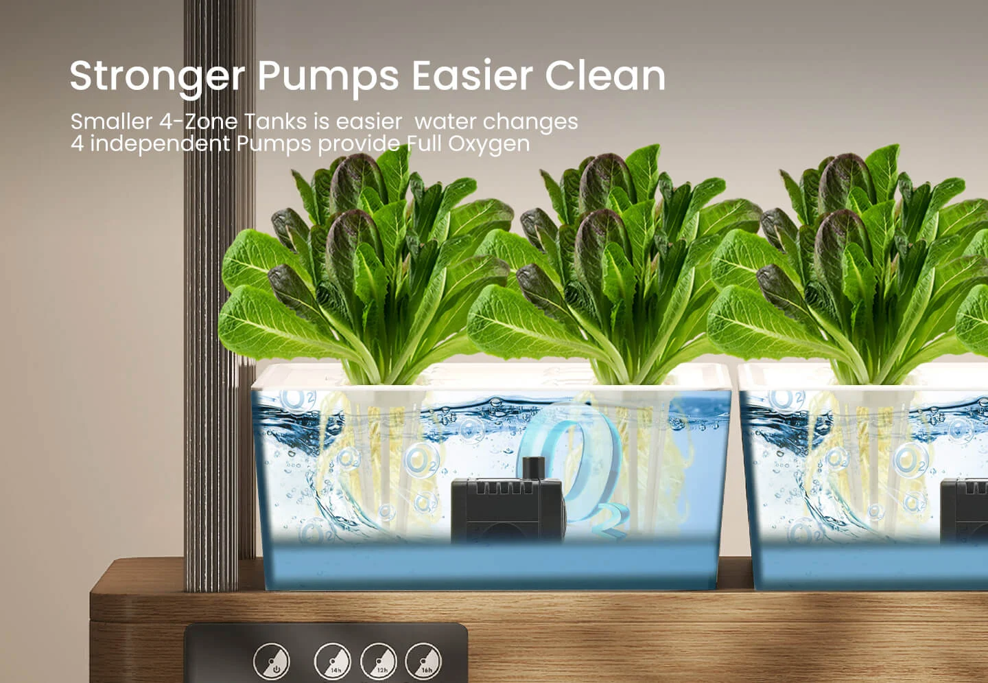 Growneer Hydroeasy 1.0 stronger pumps easier clean