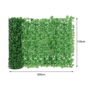 Premium Künstliche Efeu-Hecke – Realistischer Sichtschutz für Balkon & Zaun (100x300cm)